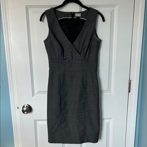 Gray H&M Elegant Sleeveless Dress | Sleeveless Gray Dress | Gray V-Neck Dress